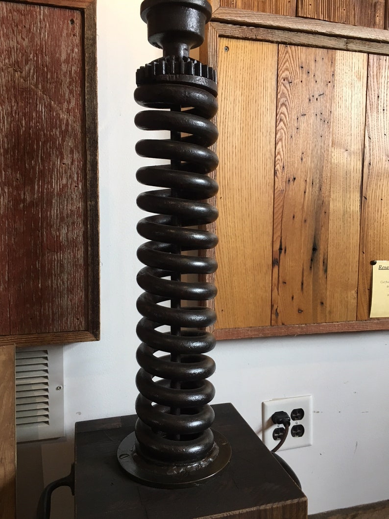 Light FLOOR LAMP Made with TRUCK Spring Idea