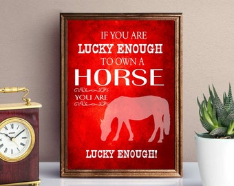 Cowboy cowgirl quotes printable wall art, horse artwork, red, rustic wall decor cowgirl gift