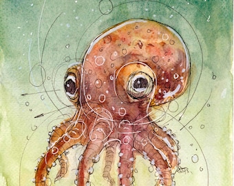 Little Wanderer "watercolour painting"