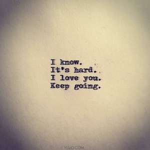 KEEP GOING - Framed 4&quot;x4&quot;, mailed ready for wall or shelf, & one free ticket to any upcoming YG2D show in San Francisco