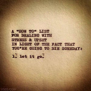 LET IT GO - Framed 4&quot;x4&quot;, mailed ready for wall or shelf