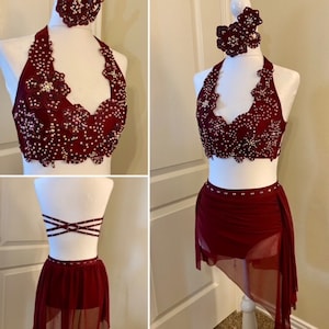 Custom order concept dance costume. Contact us for pricing and to place a special order. Made to order.