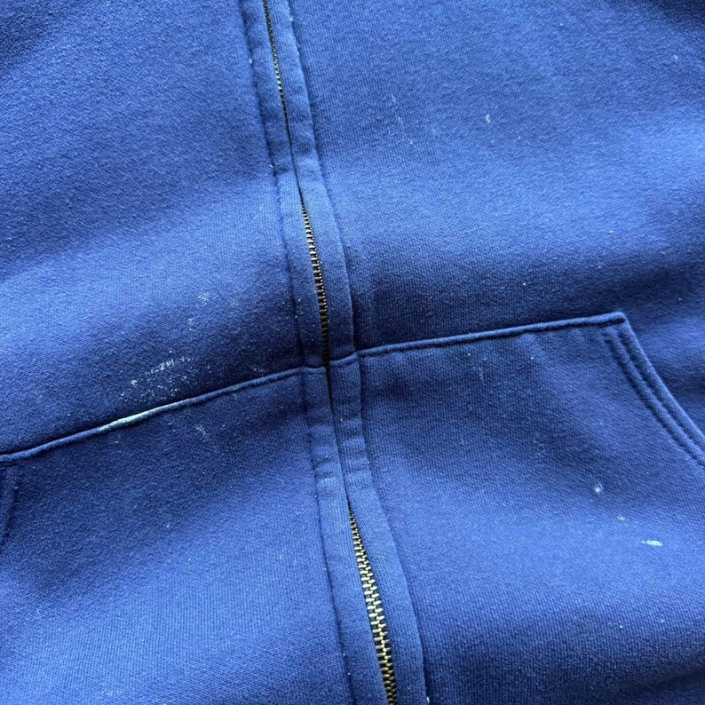 Vintage 00s Embroidered Navy Carhartt Hoodie image 7