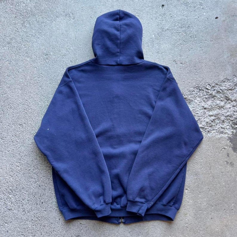 Vintage 00s Embroidered Navy Carhartt Hoodie image 4