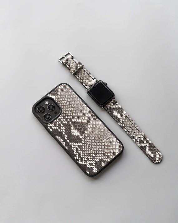 Cardholder Case for iPhone 13 Pro in Genuine Python