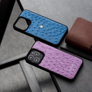 Genuine leather phone cover with name, gift for him, aesthetic phone case, monogram iphone 14 case, personalized leather gift idea