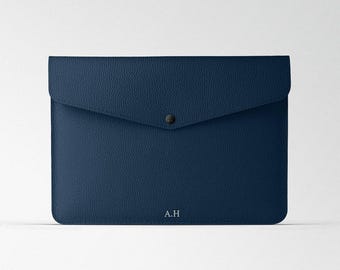 刻印入りフロタール MacBook 13 Air ケース、MacBook 用レザー ラップトップ ケース、男性用パーソナライズ ラップトップ バッグ、最高の彼氏へのプレゼント、父の日のプレゼント