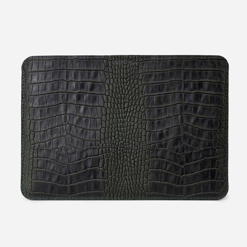 Slim Synthetic Leather Laptop Sleeve Case - Fits 11, 12, 13, 15 Inch MacBook Air/Pro