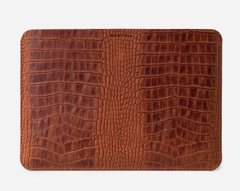 Funda MacBook de cuero personalizada para MacBook Air 13, Pro 13 15 16, funda MacBook de cuero personalizada, funda portátil de cuero personalizada