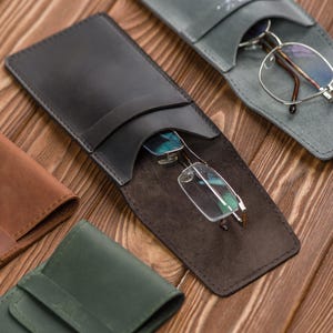 Protector de gafas grabado, funda para gafas, estuche de cuero para gafas, funda para gafas de sol, porta gafas personalizado, estuche para gafas de sol