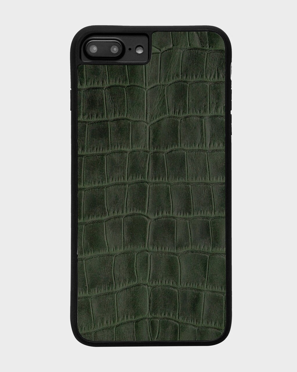Dark Green Iphone 12 Pro Max Case Crocodile Embossed Leather Etsy