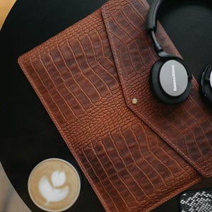 Leather MacBook Case for Air 13, Pro 13, Pro 15 16 Personalized Leather MacBook Sleeve, Leather Laptop Sleeve, Leather Gift Case