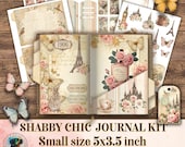 Shabby Chic Journal Kit: Vintage Ephemera, Roses, Butterflies (Digital Download), for scrapbooking, and journaling