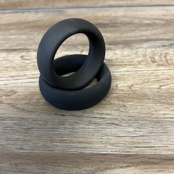 Super Soft Smooth Silicone Donut Cockring Cock Ring Wide Style 3/4" Width Penis Band Enhancer