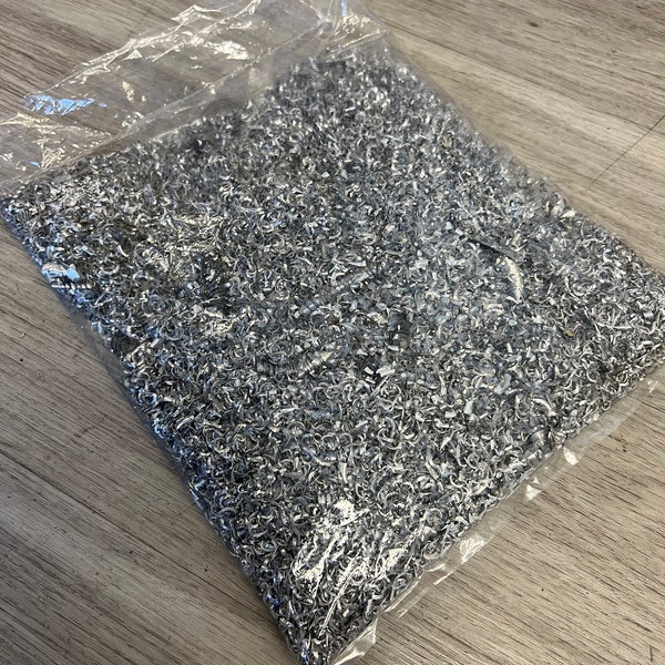 CNC Machine Aluminum Shavings Metal Turnings Confetti 6061 Billet Pieces Arts & Crafts Bag One Pound 1