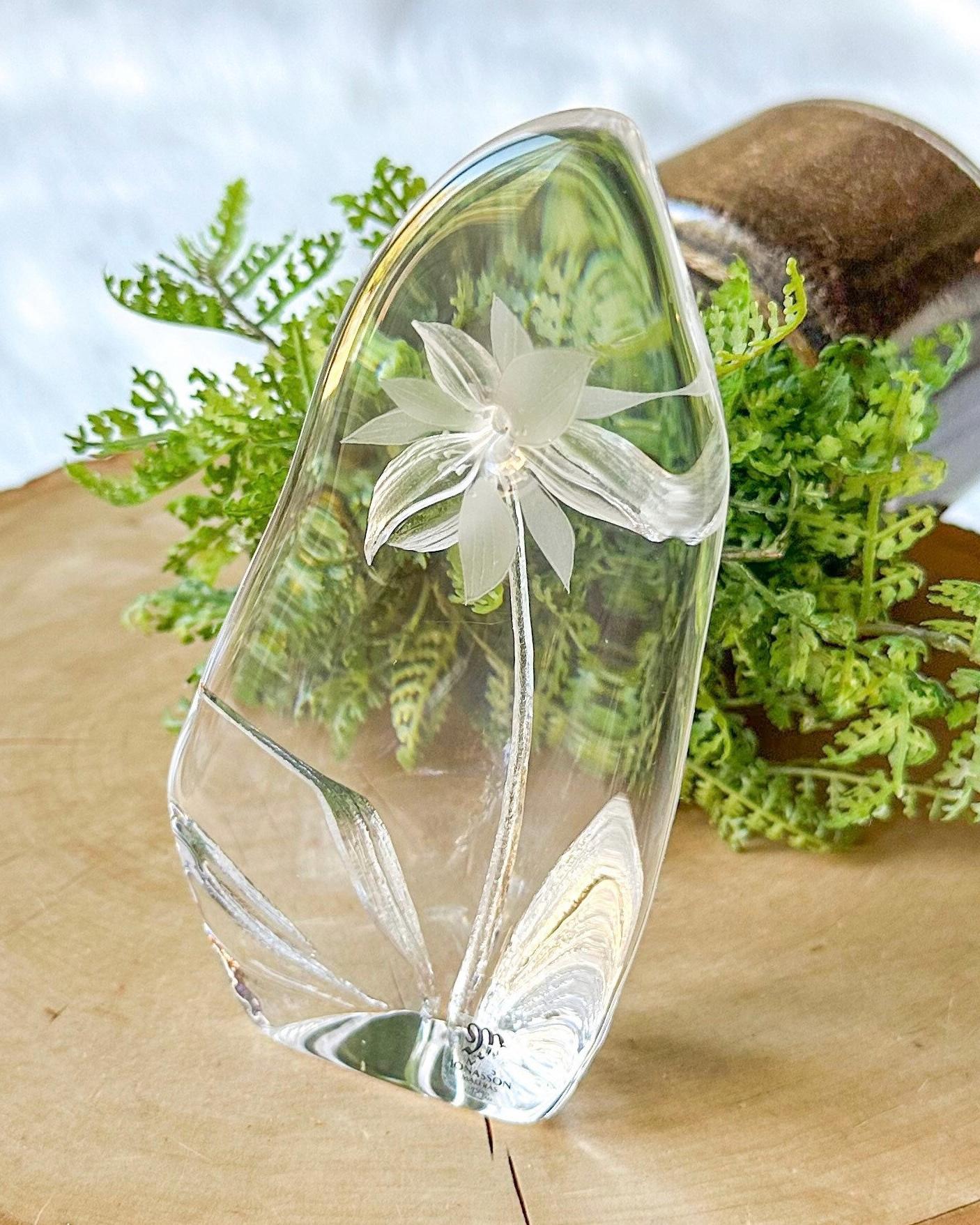 Mats Jonasson Crystal Flower - Etsy