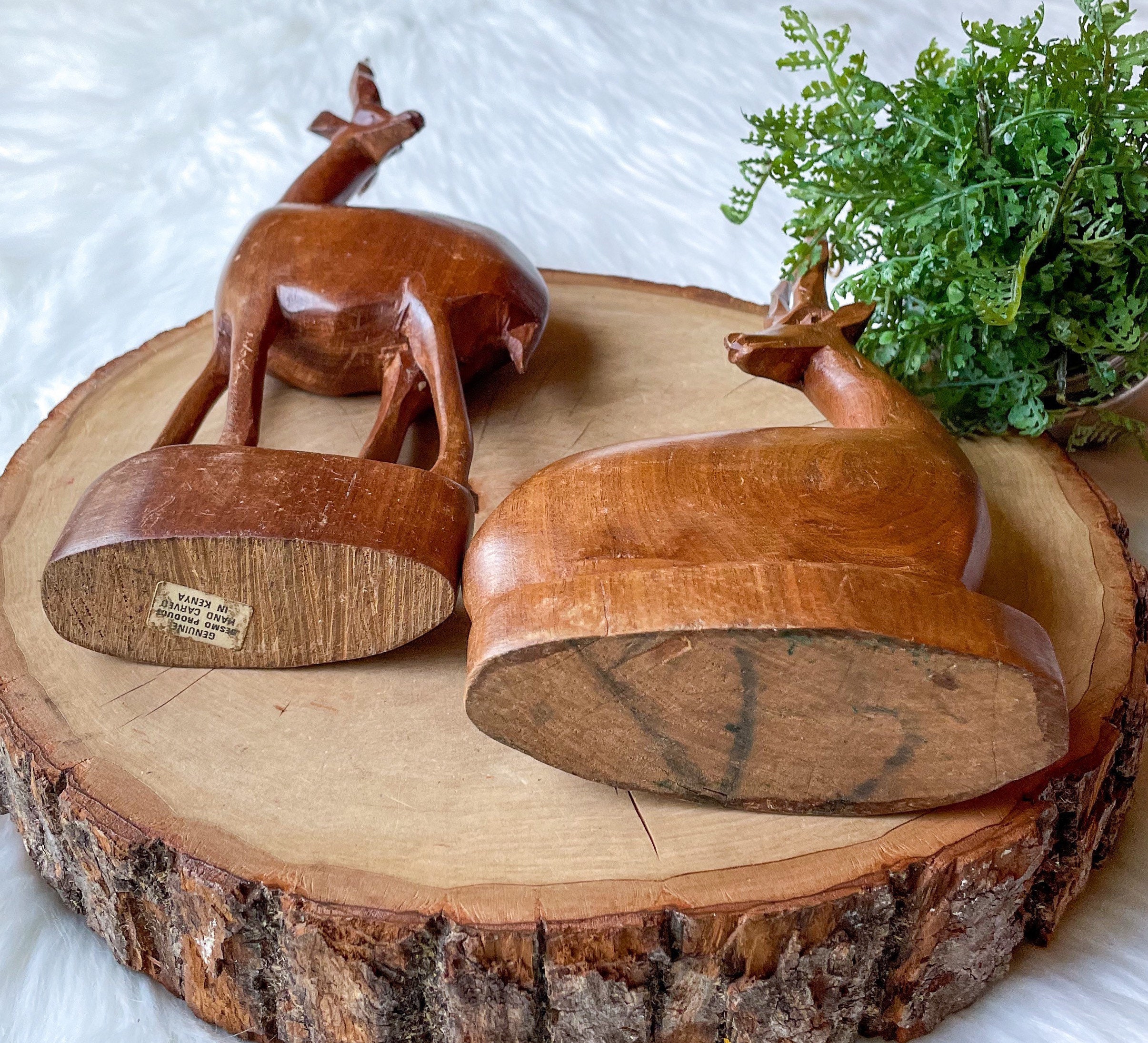 大人気新品をすべて Carved Figure Wood Vintage Antelope Besmo Kenya Product アンティーク雑貨
