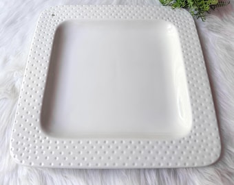 REDUCED Nora Fleming Pearl Dot Chip Dip Platter With Tropical Fish