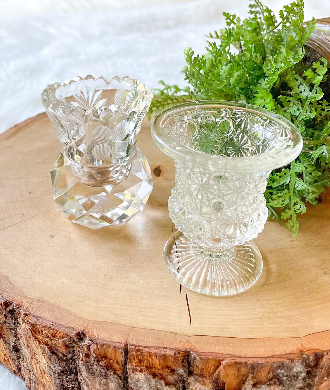 Cut Glass Toothpick Holder