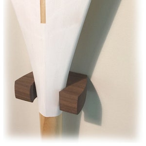 Solid Wood Canoe Paddle Hanger: Nautical Wall Decor