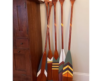 Painted Paddle Set | Choose Your Favorites | Housewarming Gift | Camp Decor | Lodge | Nautical Lake Cottage | Montana Lake Collection BT