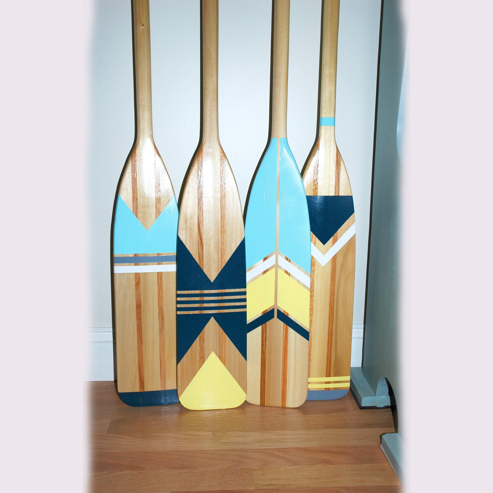 Set Choose Three Hand Painted Paddles Springtime Colors Etsy