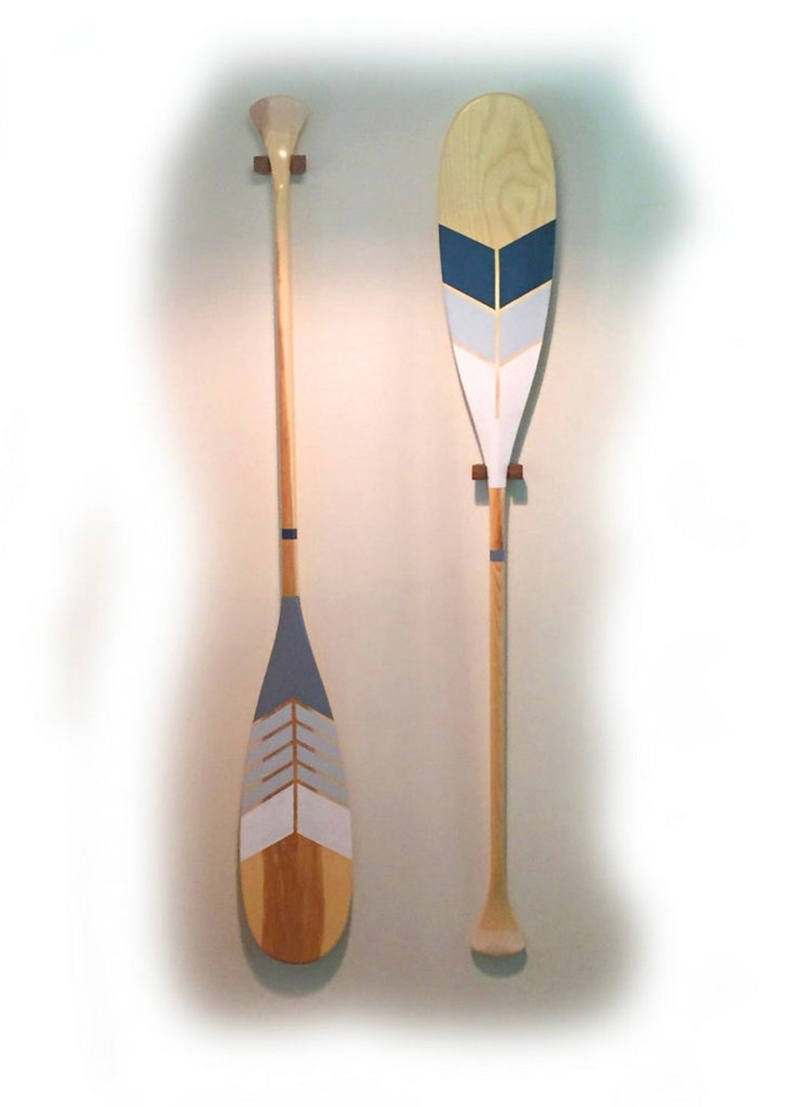 Hand Painted Canoe Paddle Wall Art Hand Crafted Solid Ash Etsy