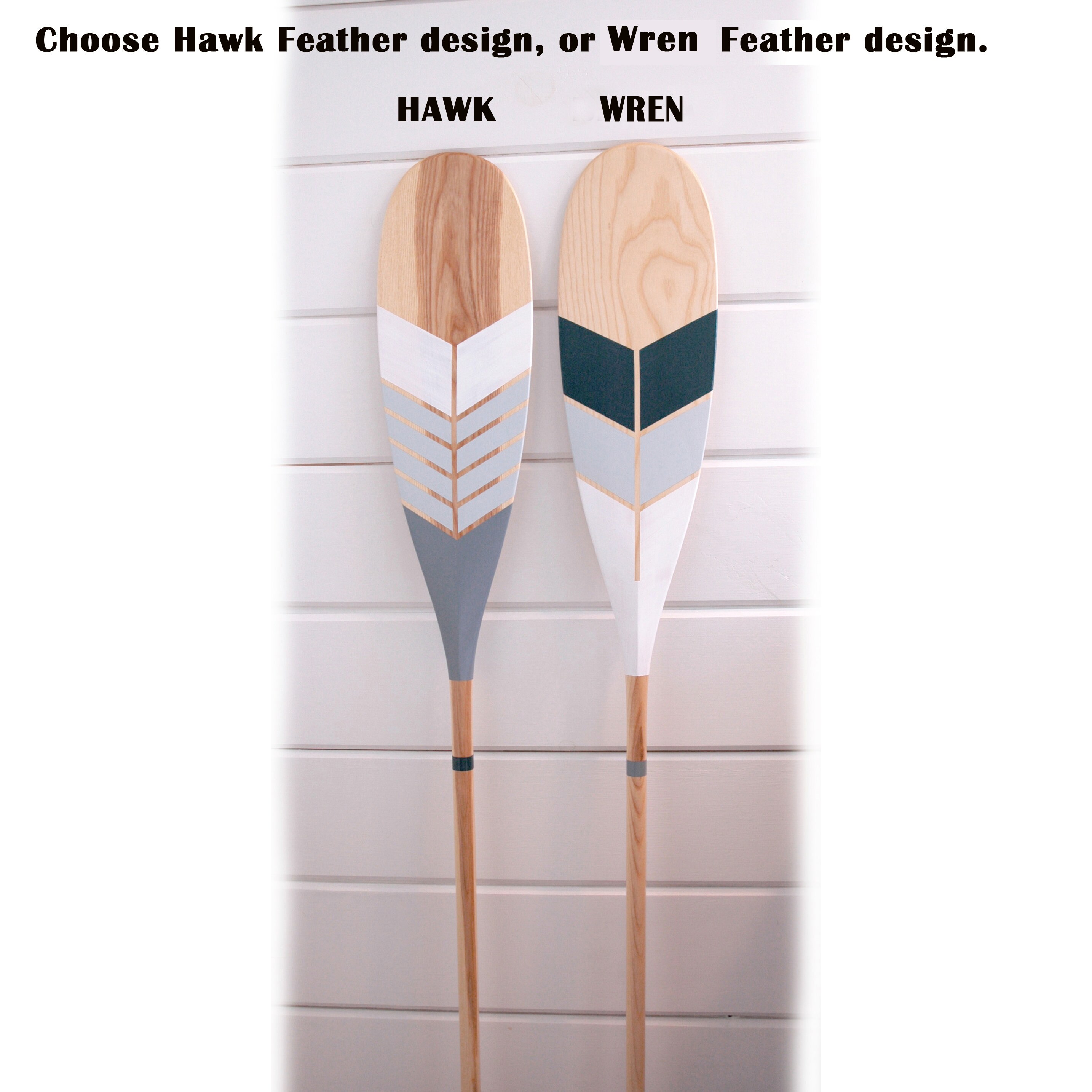 Hand Painted Canoe Paddle Wall Art Hand Crafted Solid Ash Etsy