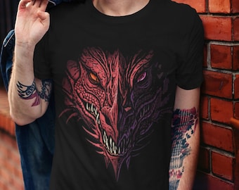 Dragon T Shirt, D and D Shirt, Dungeon and Dragons Shirts, Gifts for Men and Women, TShirts with Dragons TH723