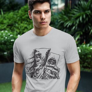 T-shirt La faucheuse, carte à jouer tête de mort, t-shirt Halloween TH647, cadeau pour papa