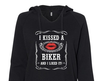 Suéter de Natal Biker Chick em Fleece, Moletom Feminino Premium Leve e Ultramacio, Presentes de Natal, TH857