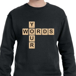 Custom Scrabble Sweater, Gift for Board Game Fan TH305 Gift for Dad