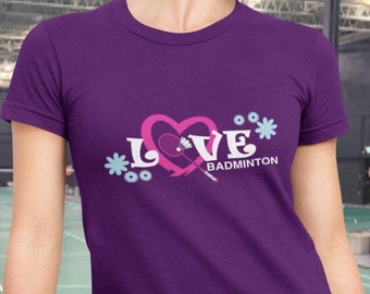 Badminton T Shirt, Badminton Shirts, Badminton Racket, Badminton Gifts, Badminton Designs, Sports Gifts for Men and Women TH1118