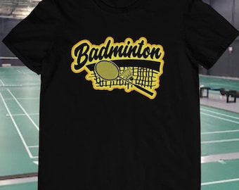 Badminton T Shirt, Badminton Shirts, Badminton Racket, Badminton Gifts, Badminton Designs, Sports Gifts for Men and Women TH1121