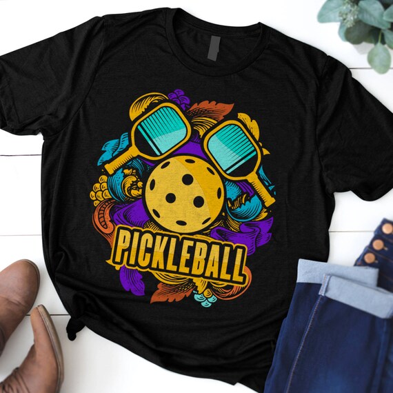 Pickleball Ball T Shirt Art Words T-Shirt Gift Men Women Pickleball Ball T Shirt Art Words T-Shirt Gift Men Women