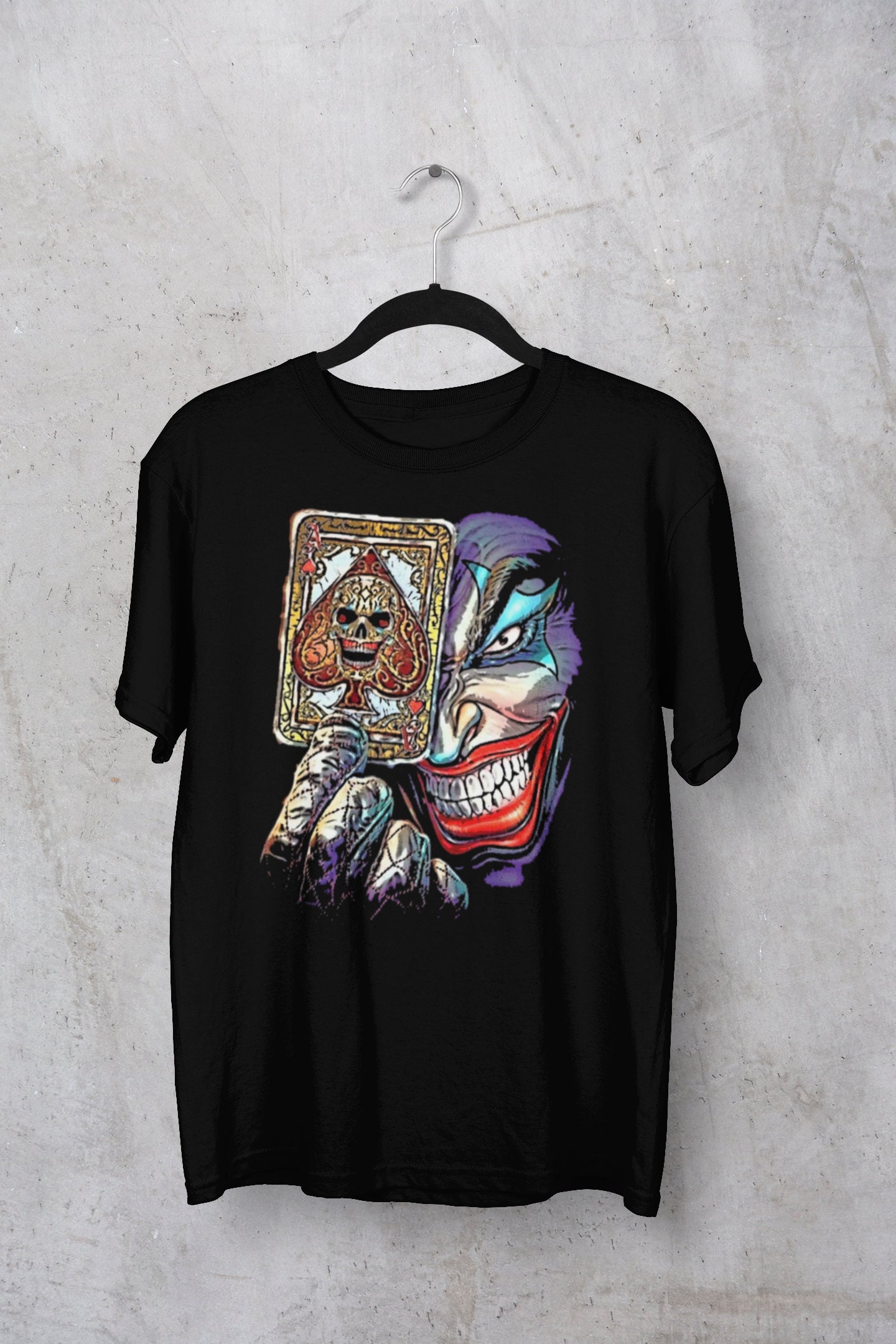 Discover Ace of Spades Tee, Comic Book Villain, Scary Clown, Jester TH730 Gift for Dad