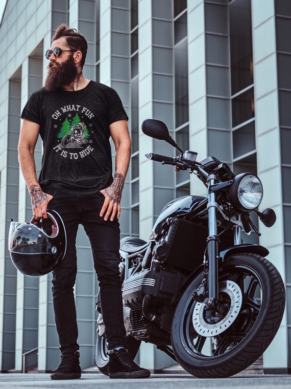 biker christmas t shirt