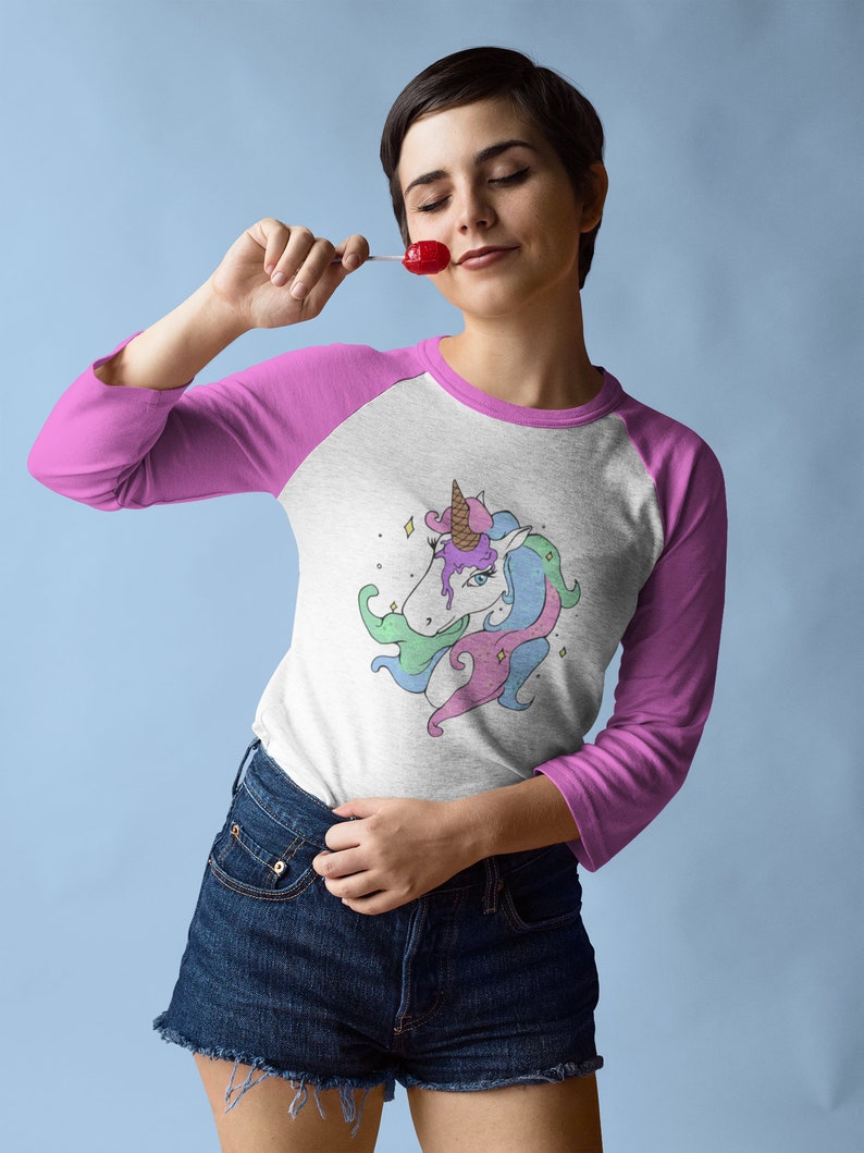 unicorn baseball shirt