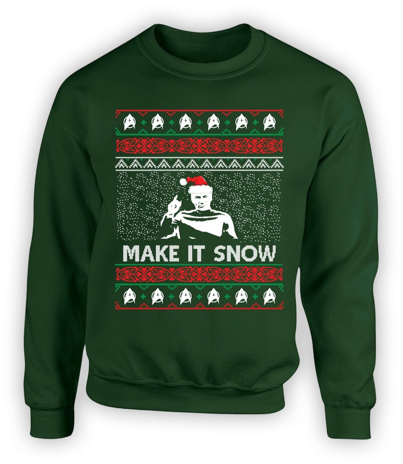 Make it Snow Sweater Star Trek Hoodie Christmas Gift Ugly | Etsy