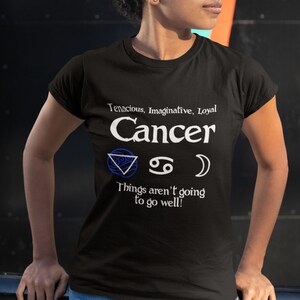 Cancer Horoscope T Shirt,  Birthday Gift,  Zodiac Sign, Astrology Tee TH172