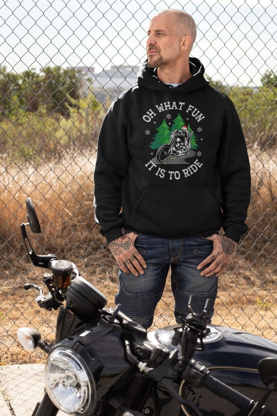 Suéter de Navidad Para Motociclistas Sudaderas con Capucha | Etsy España