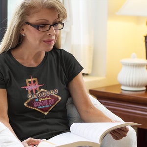 What Happens At Grandma&#39;s Stays At Grandmas T Shirt Gift for Nana Las Vegas Lover TH566