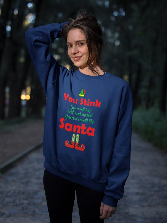 You Smell Like Beef And Cheese Funny Christmas Day Holiday T-Shirt You Smell Like Beef And Cheese Funny Christmas Day Holiday T-Shirt