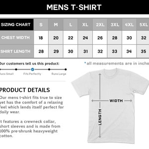 May include: White t-shirt with sizing chart. Chest width ranges from 45.7 to 81.3 cm, shirt length from 71.1 to 88.9 cm. Features a crewneck collar and short sleeves. Made from 100% pre-shrunk heavyweight cotton.