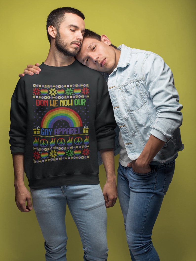 Don We Now Our Gay Apparel Sweater LGBTQ Hoodie Love is Etsy