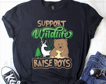 Camiseta divertida para mamás, Camiseta para apoyar la vida silvestre y criar niños, Regalo para el Día de la Madre TH741