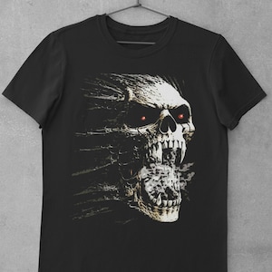 Skull Tshirt, Skeleton Shirt, Skull Shirt Men, Skull Gothic Shirt, Horror Shirt, Skull T-Shirt, Screaming Skull Tee, Goth Clothing TH804