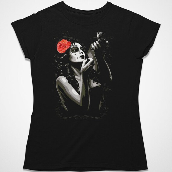 TEE SHIRT Manches Longues .BIKER. SKULL. GOTHIQUE / S M L XL XXL XXXL