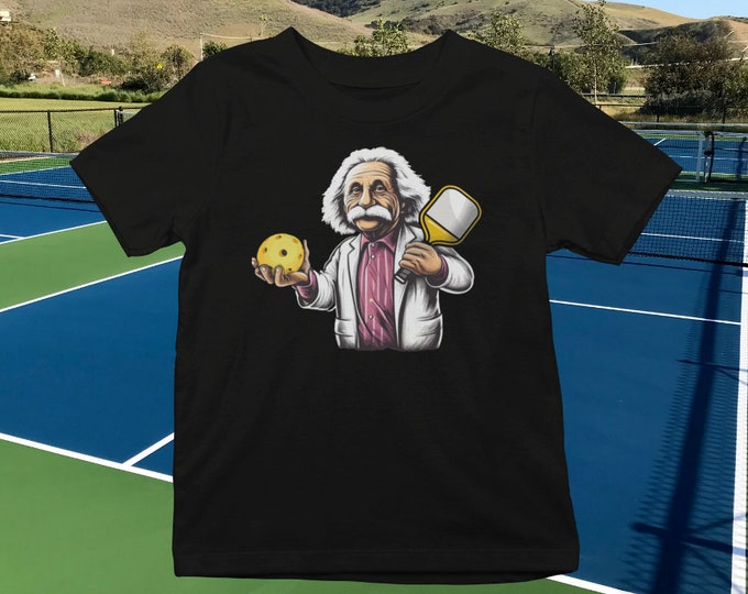 Funny Albert Einstein Pickleball Shirts, Pickleball Paddle, Pickleball Gifts, Pickleball Designs, Sports Gifts for Men and Women TH1105
