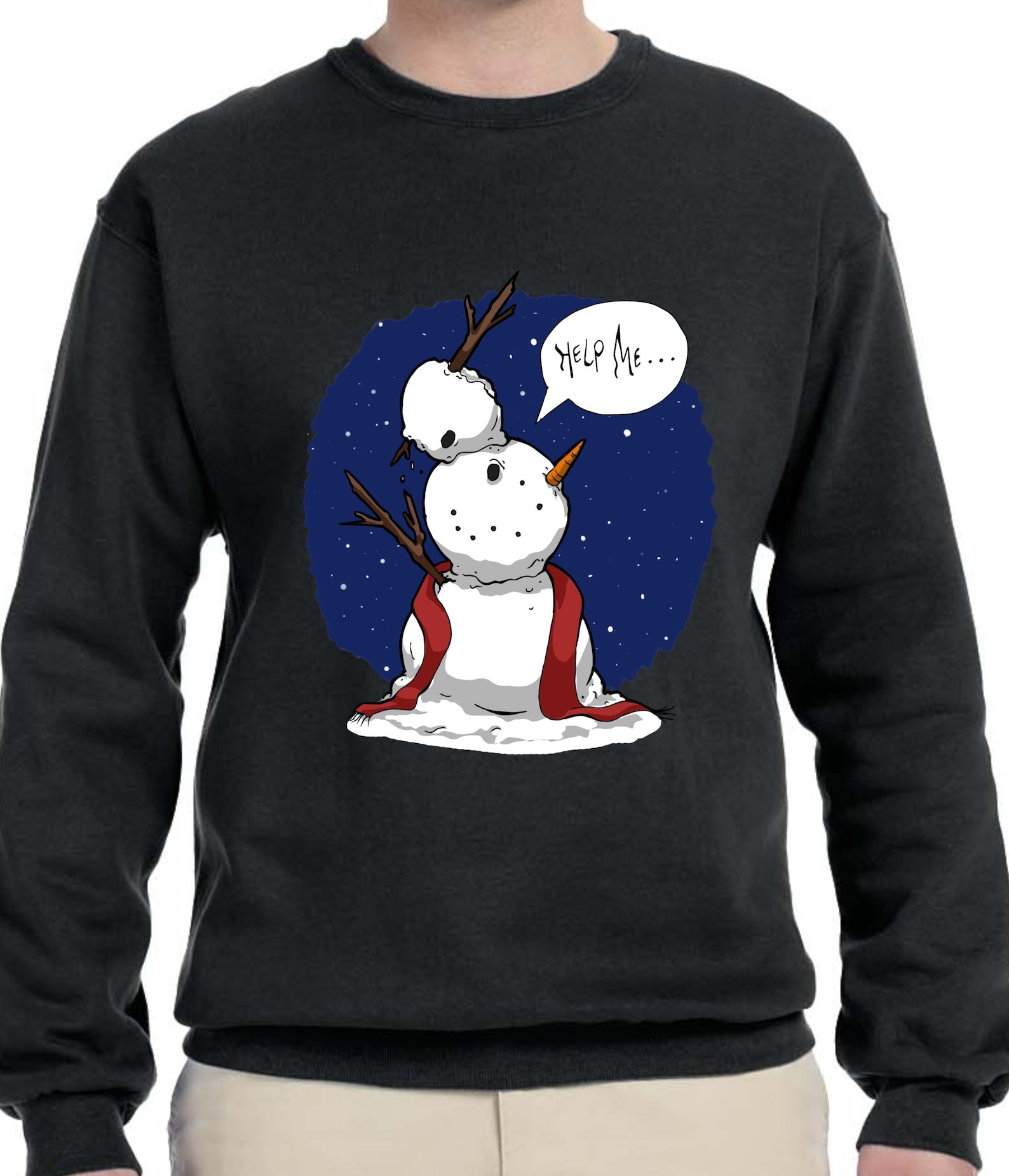 Funny Snowman Christmas Sweaters 